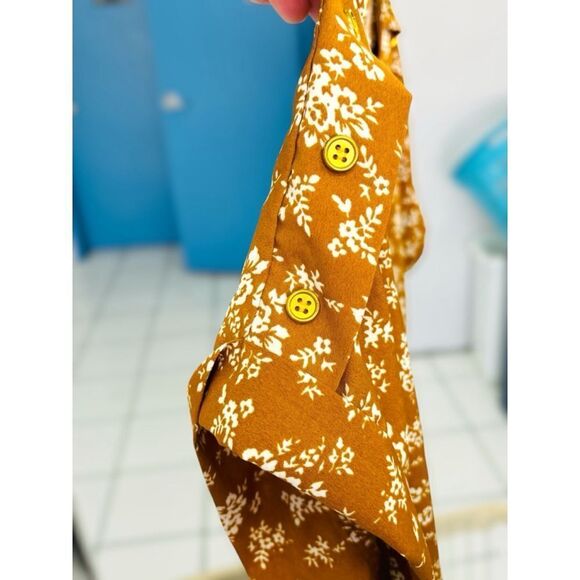 Speed Limit MPH Women’s 2X Copper Floral Lightweight Short Sleeve Boxy Top • GUC - Picture 5 of 12